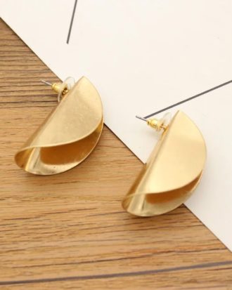 Gold Lapelled Earrings