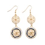 Hollow Filigree Beads Drop Earrings